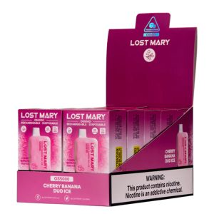 LOST MARY OS5000 Disposable Vape - Cherry Banana DUO Ice